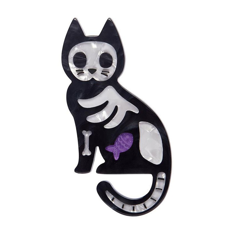 Tabby Tombstone Brooch by Erstwilder