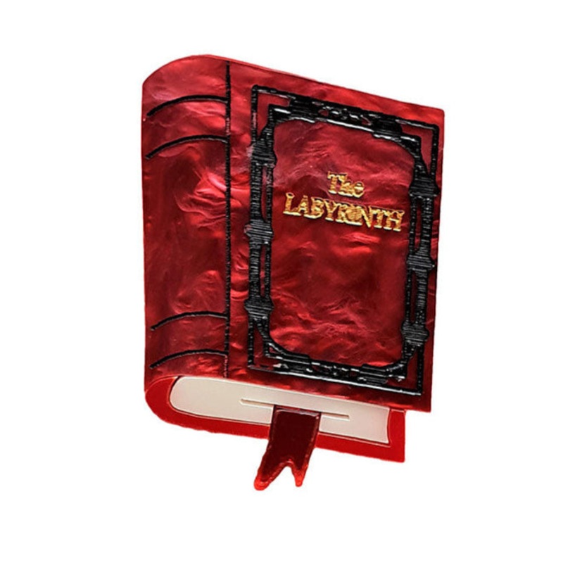 The Labyrinth Book Brooch by Cherryloco Jewellery