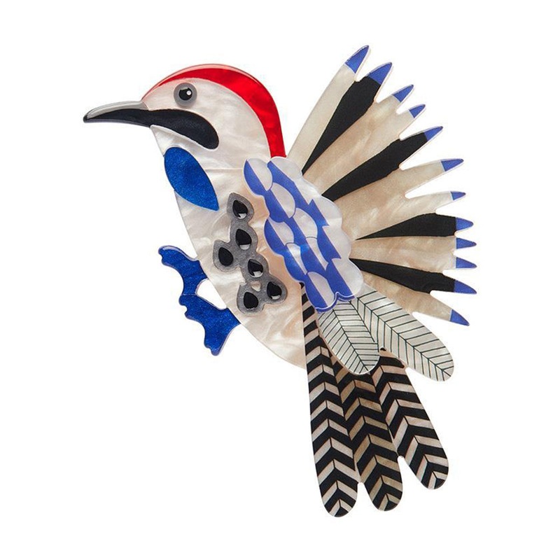 Wondrous Woodpecker Brooch by Erstwilder x Jocelyn Proust