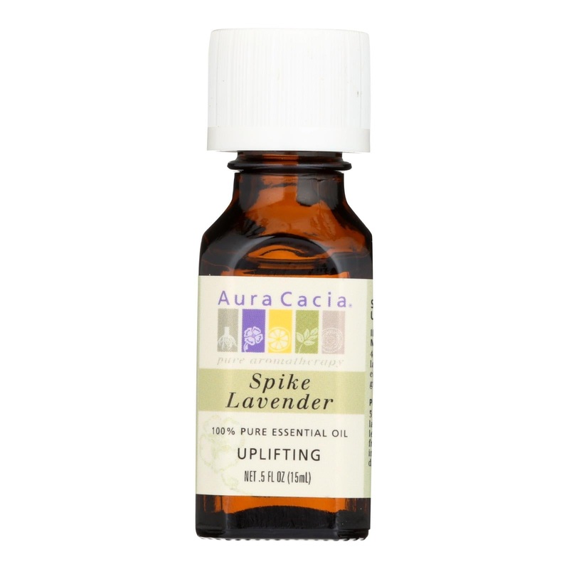 Aura Cacia 100% Pure Spike Lavender Essential Oil, 0.5 Fl Oz