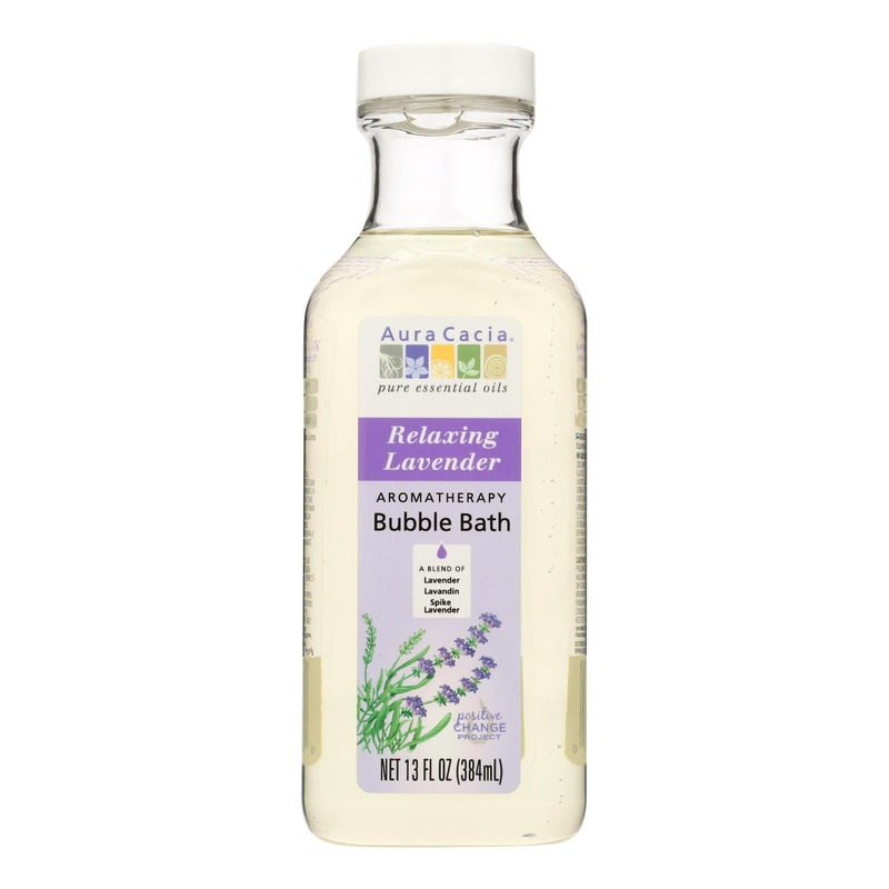 Aura Cacia Aromatherapy Bubble Bath: Soothing Lavender (13 Fl Oz)