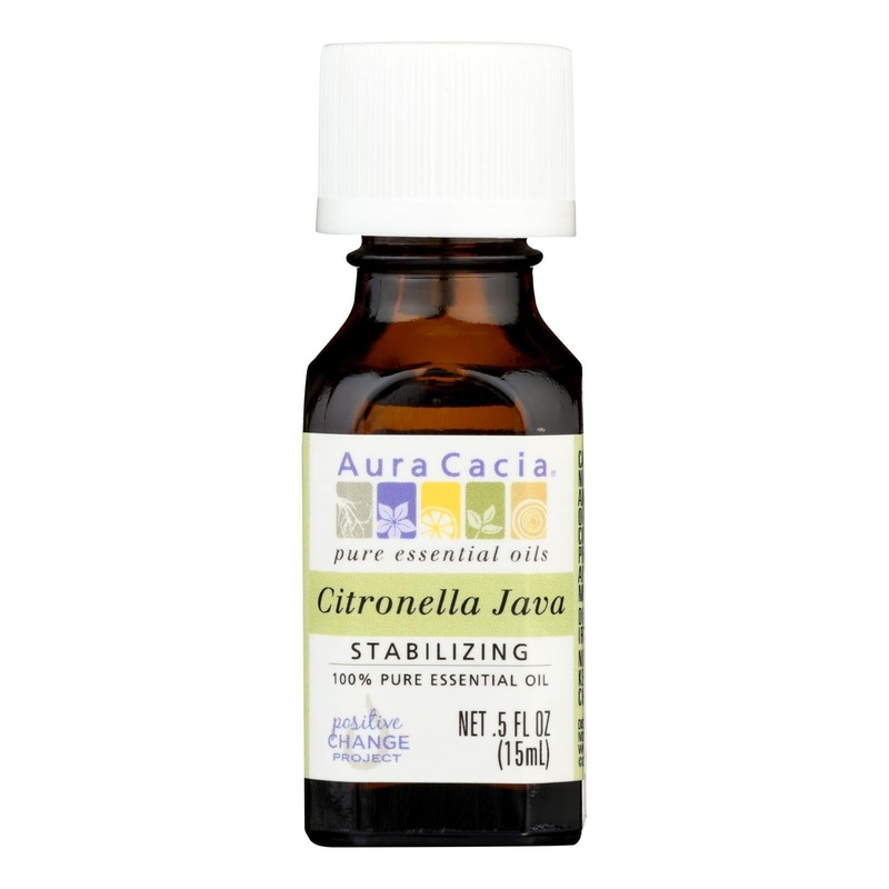 Aura Cacia Citronella Java Pure Essential Oil, 0.5 Fl Oz