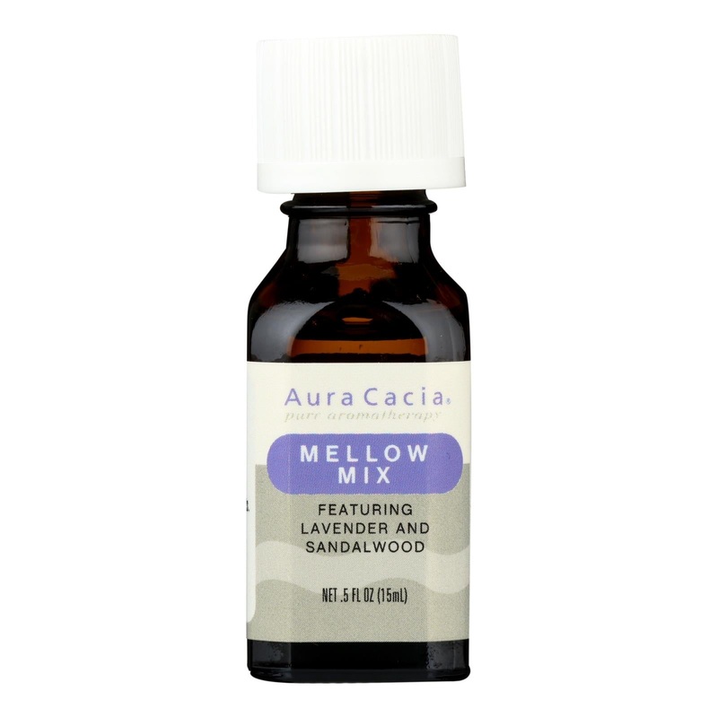 Aura Cacia Mellow Mix Essential Oil Blend (0.5 Oz)