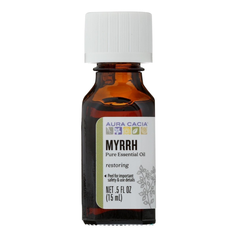 Aura Cacia Myrrh Essential Oil, 0.5 Fl Oz
