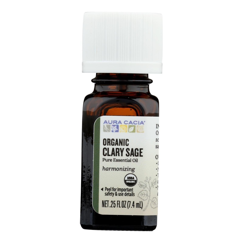 Aura Cacia Organic Clary Sage Essential Oil (.25 Oz.)