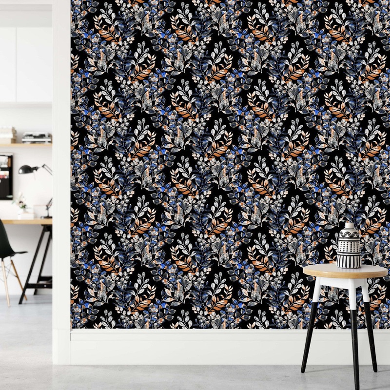 Dark Wallpaper with Multicolored