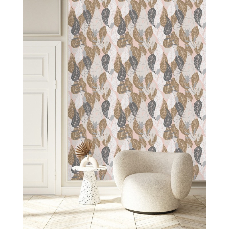 Elegant Leaves Wallpaper Tasteful Select