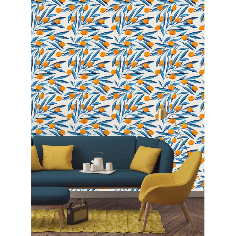 Kumquat Pattern Wallpaper