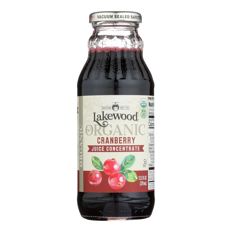 Lakewood Organic Cranberry Concentrate - 12.5 Oz - Pure Cranberry Juice