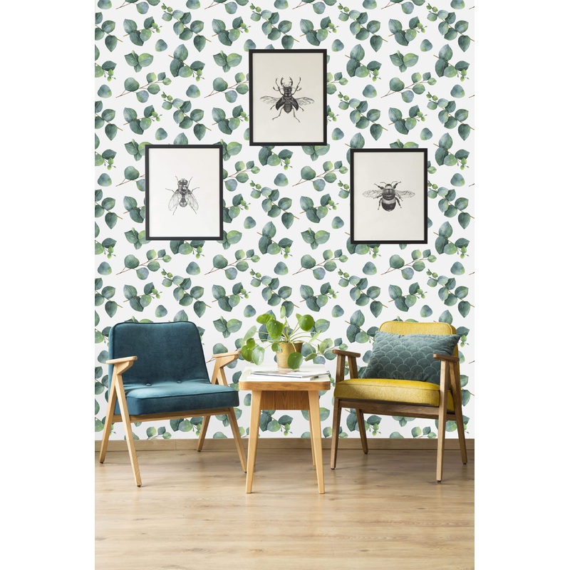 Light Eucalyptus Leaves Wallpaper