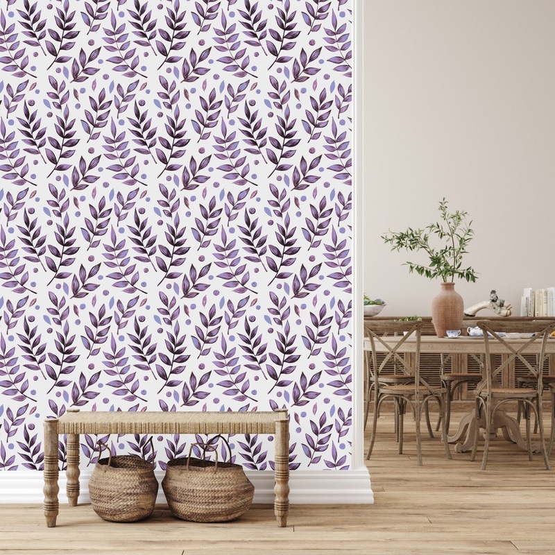 Lilac Leaves Wallpaper