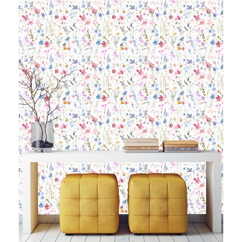 Lovely Watercolor Field Wallpaper