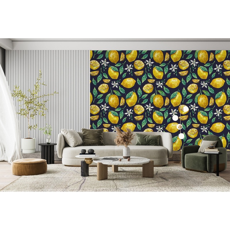 Modish Lemons Wallpaper Fashionable