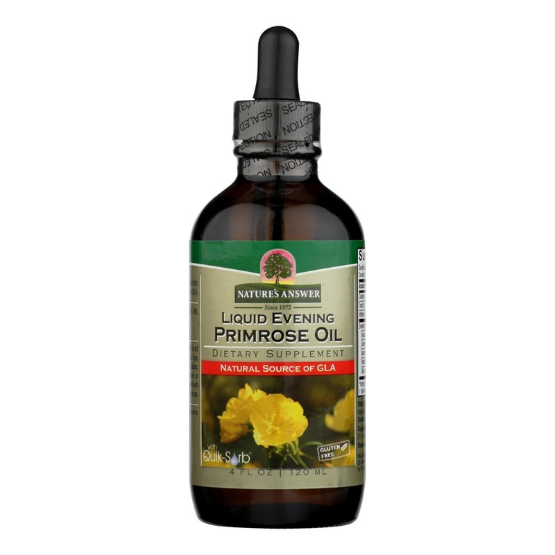 Nature's Answer Liquid Evening Primrose Oil - High-Quality Herbal Supplement - 4 Fl Oz (Pack of 4)
