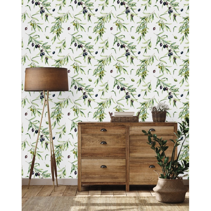 Voguish Olive Tree Wallpaper Chic