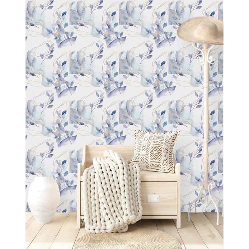 Fashionable Leaves Wallpaper Tasteful