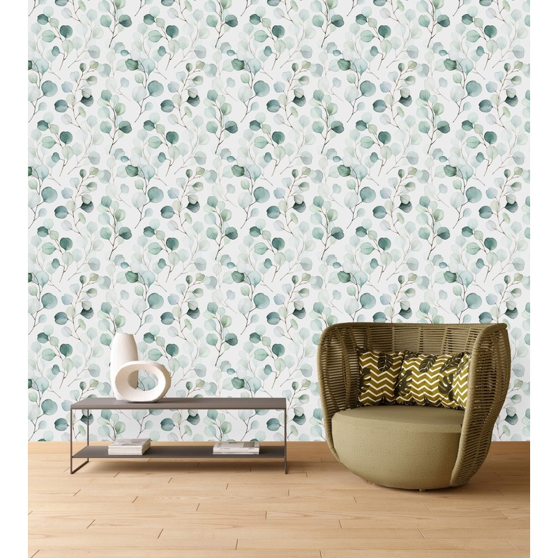 Fashionable Poplar Leaves Wallpaper Vogue