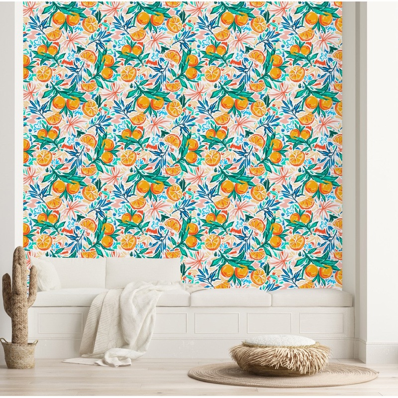 Hand Drawn Oranges Wallpaper