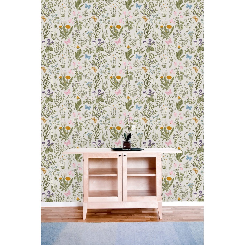 Herbs and Wild Flowers Wallpaper