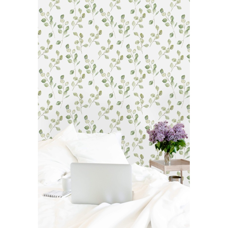 Light Green Leaves Wallpaper