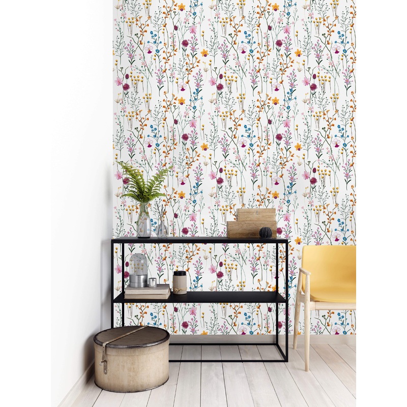 Lovely Field Flowers Wallpaper