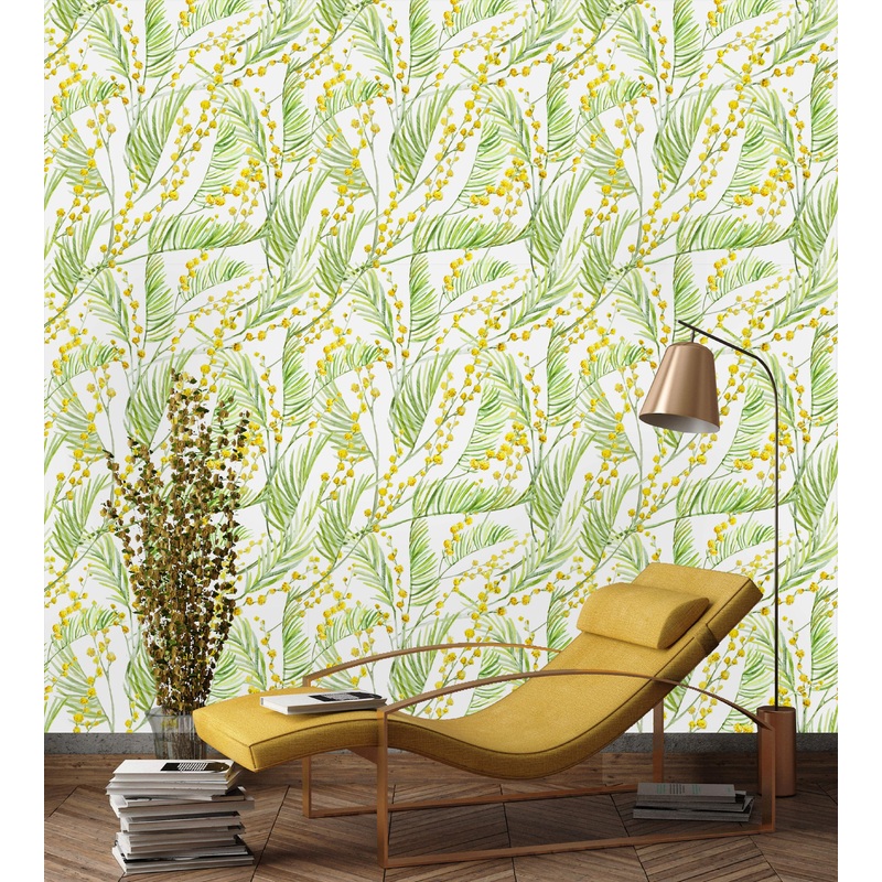 Mimosa Watercolor Wallpaper