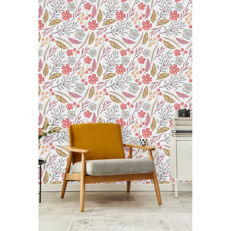 Modish Autumn Leaves Wallpaper Tasteful