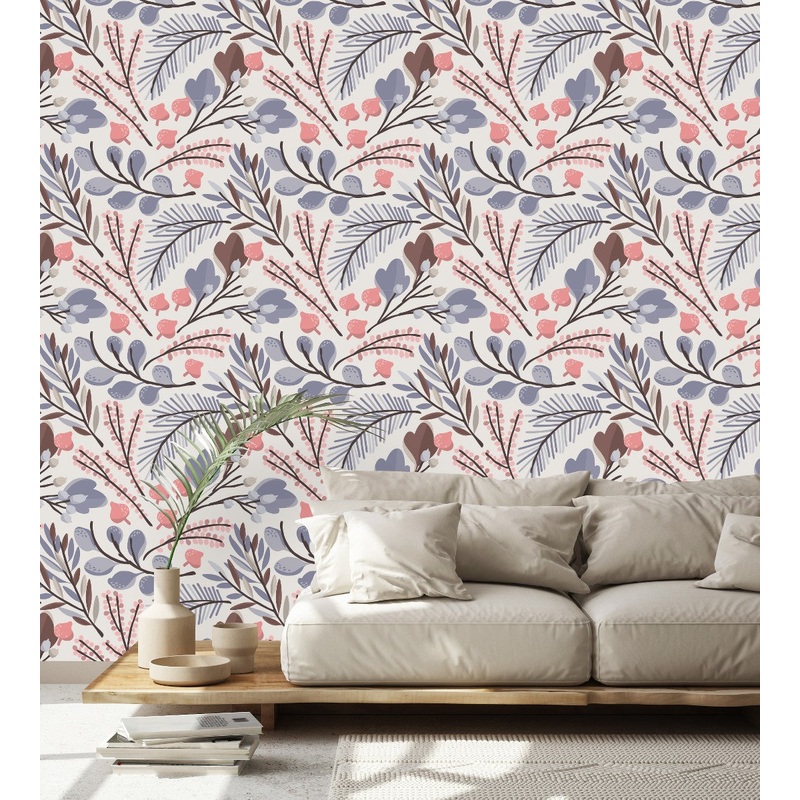 Pastel Colors of Leaves Wallpaper
