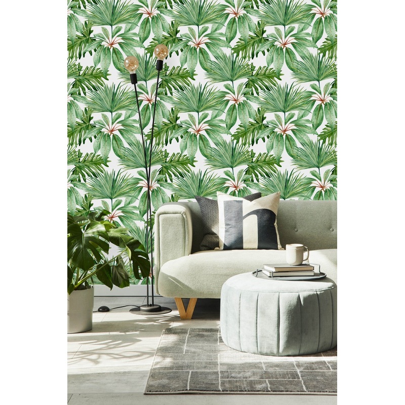 Stylish Green Plants Wallpaper Fashionable