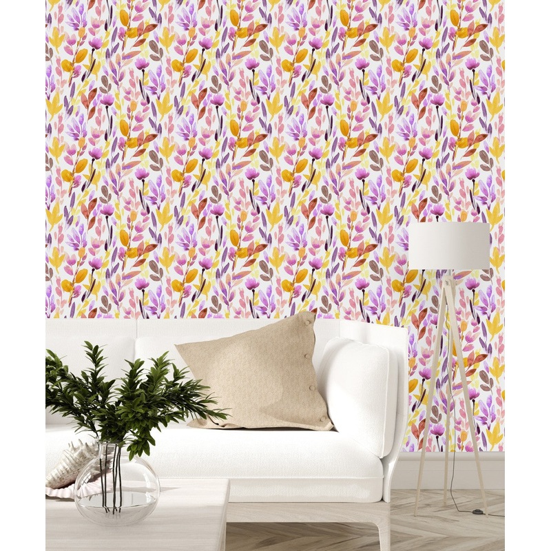 Yellow and Violet Wallpaper