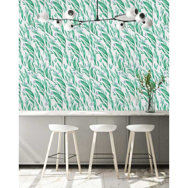 Botanical Leaves Wallpaper