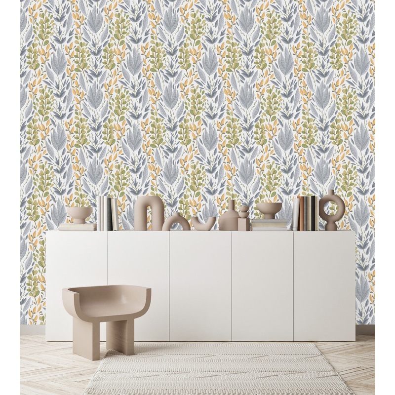 Elegant Leaves Wallpaper Fashionable