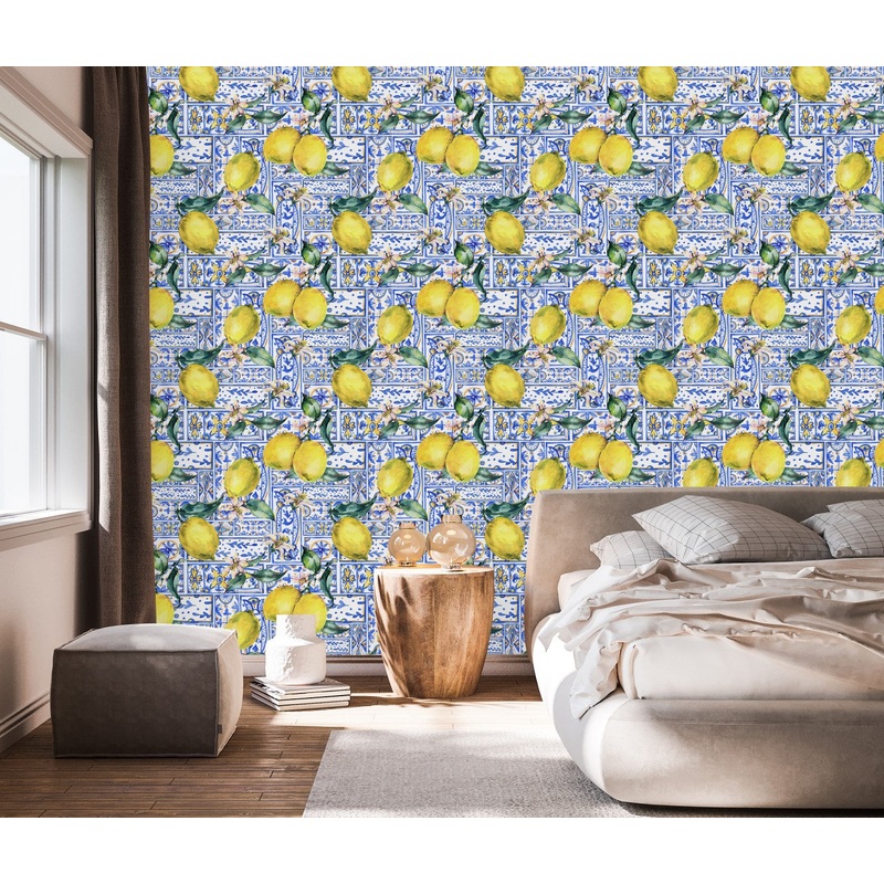Lemon Pattern Wallpaper