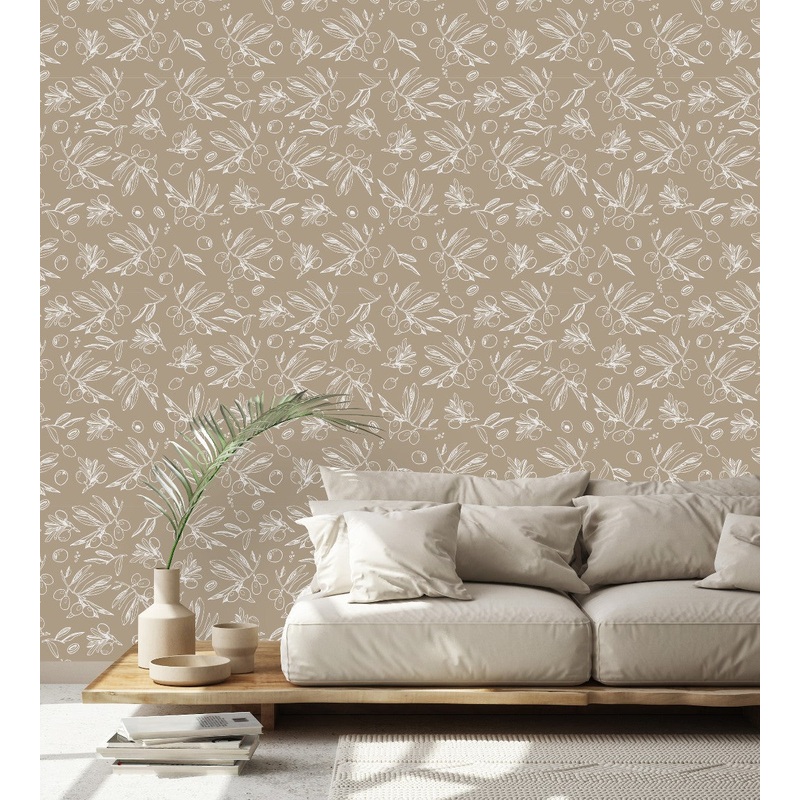 Olives Pattern Wallpaper