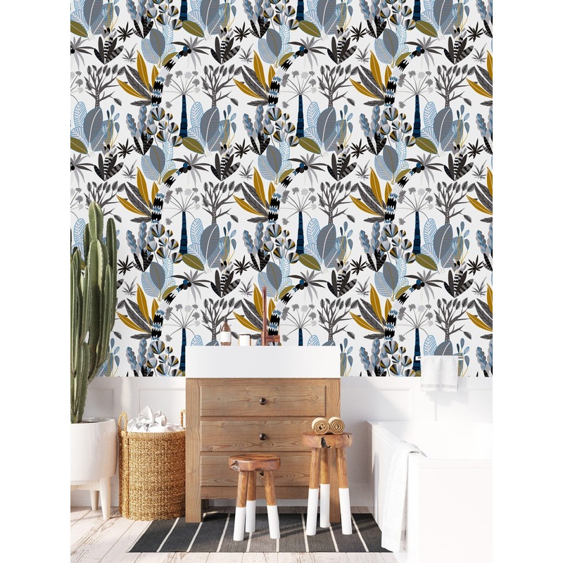 Stylish Multicolored Leaves Wallpaper Fashionable