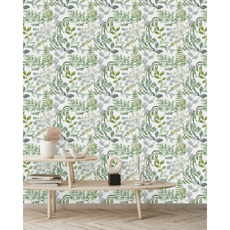 Voguish Green Leaves Wallpaper Vogue Quality