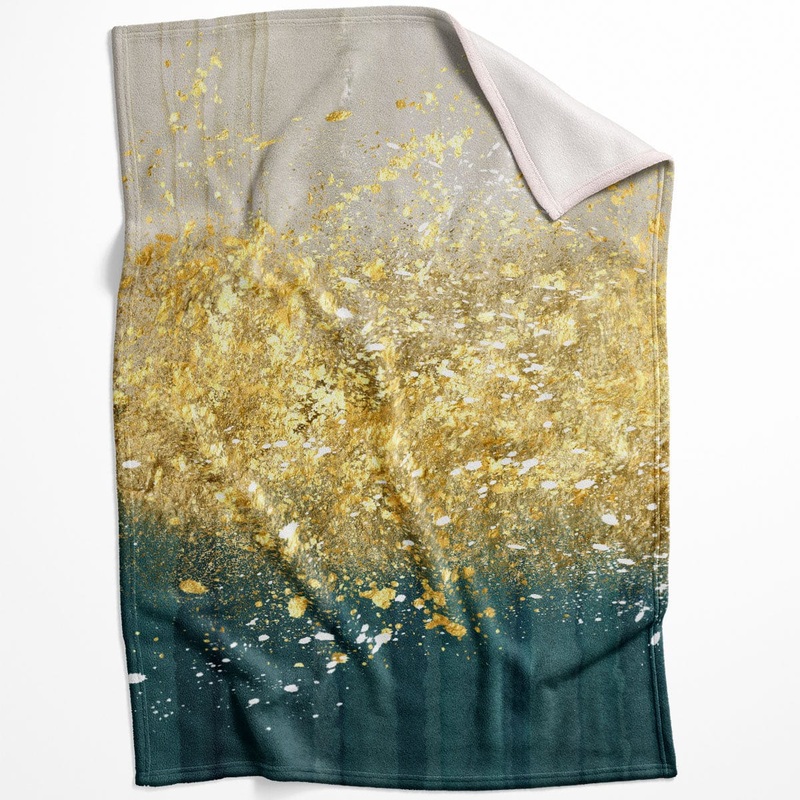 Golden Splash A Blanket
