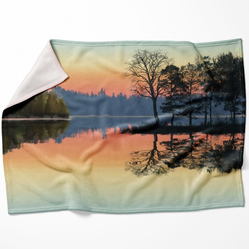 Serene Lake View Blanket